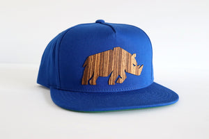 Rhino design hat - Zebrawood