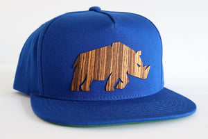 Rhino design hat - Zebrawood