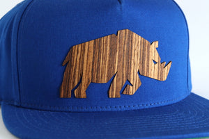 Rhino design hat - Zebrawood