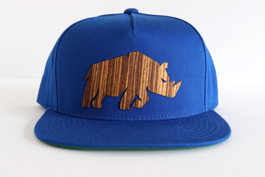 Rhino design hat - Zebrawood