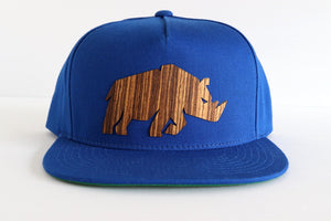 Rhino design hat - Zebrawood